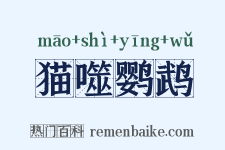 猫噬鹦鹉是什么意思的图片